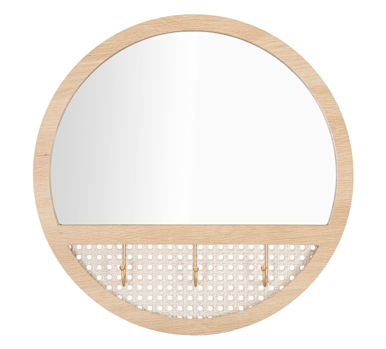 Oglinda de perete cu agatatori Fuji, Mauro Ferretti, Ø 50 cm, fier/MDF, multicolor - imagine 7